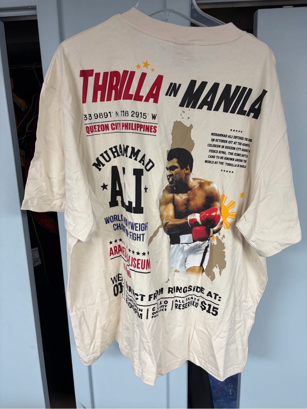 Shoe Palace xThe Greatest Muhammad Ali thrilla in manila boxing shirt size 2XL